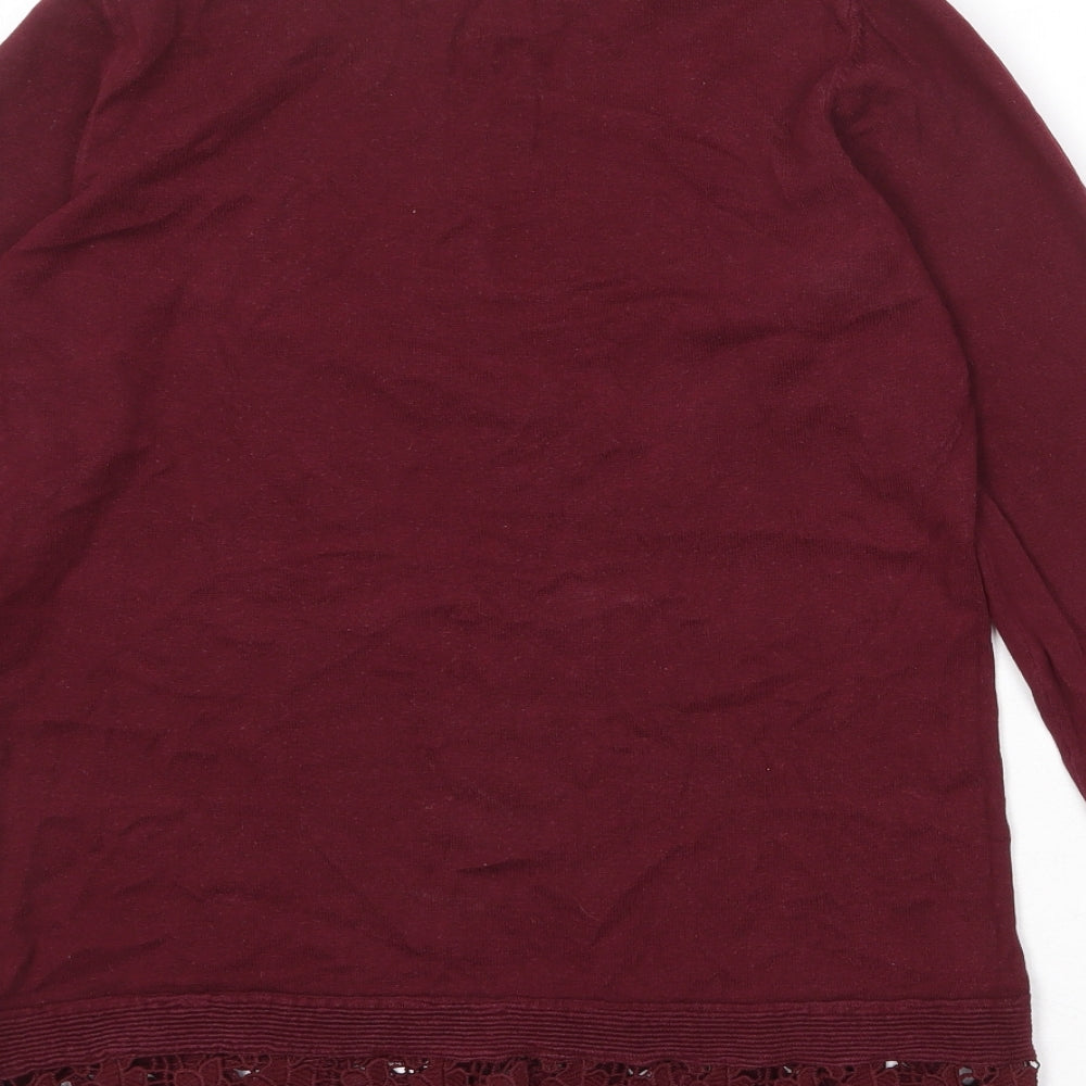 Womens UK Size 10 Dorothy Perkins Red Pullover Jumper