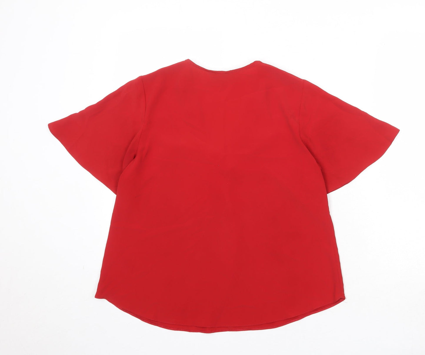 Womens UK Size 8 Dorothy Perkins Red Basic Blouse