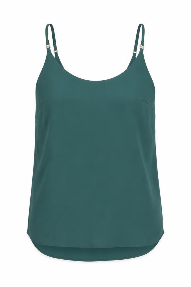 Womens UK Size 10 Dorothy Perkins Green Basic Tank