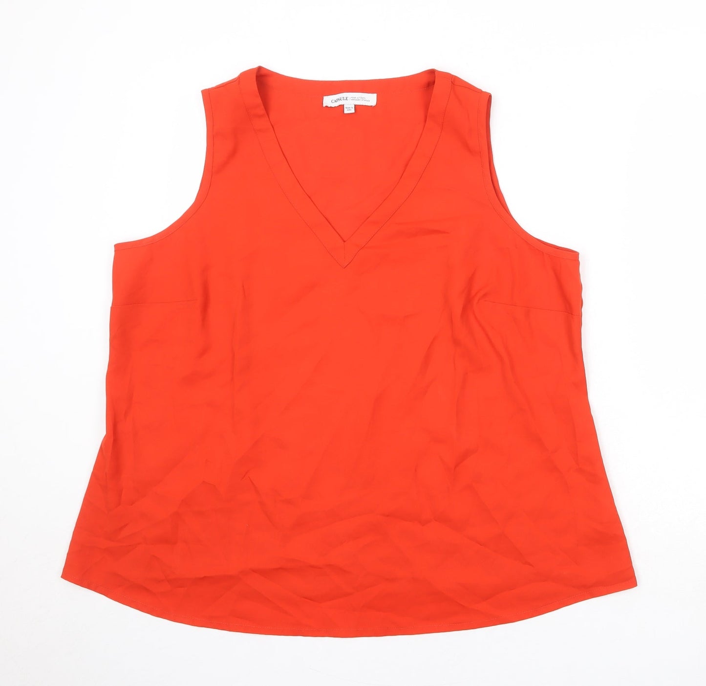 Womens UK Size 22 Capsule Orange Basic Tank