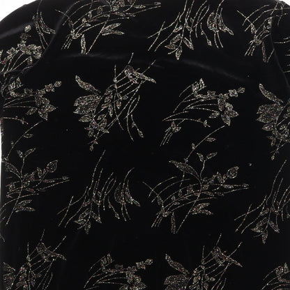 Womens UK Size M Charmell Black Basic T-Shirt