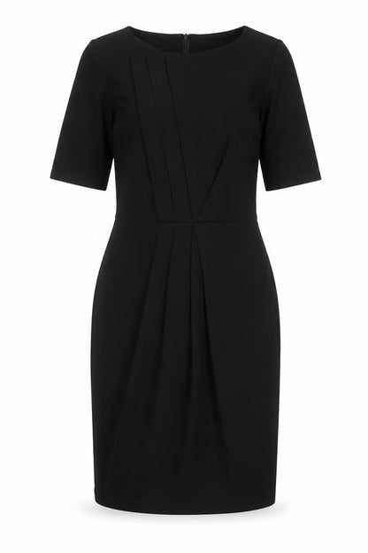 Billie & Blossom Womens Black Polyester A-Line Size 10 Round Neck Zip