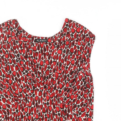 Womens UK Size L Planet Multicoloured Basic Blouse
