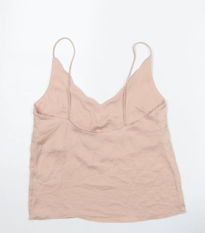 Womens UK Size 6 Topshop Pink Basic Tank
