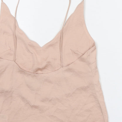 Womens UK Size 6 Topshop Pink Basic Tank