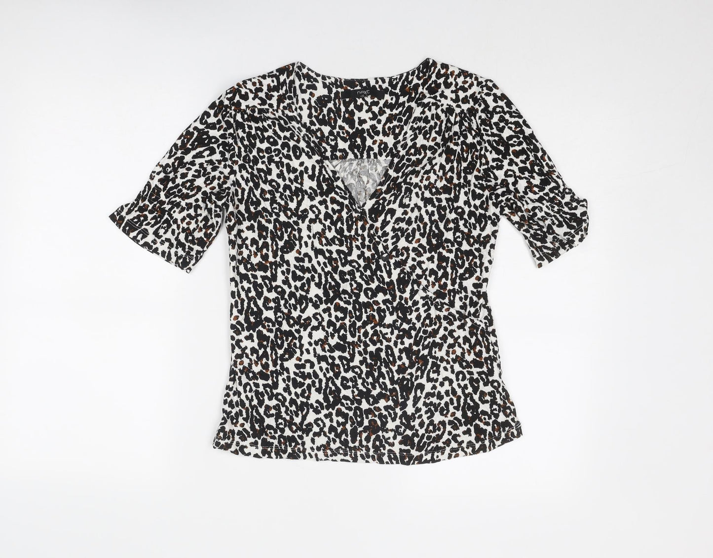Womens UK Size 10 NEXT Black Basic Blouse