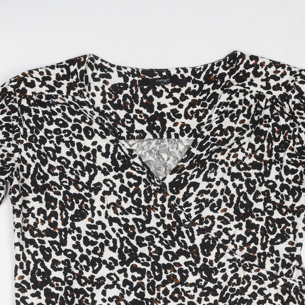 Womens UK Size 10 NEXT Black Basic Blouse