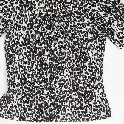 Womens UK Size 10 NEXT Black Basic Blouse