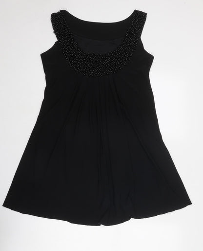 Butler & Wilson Womens Black Polyester Trapeze & Swing Size M Round Neck Pullover