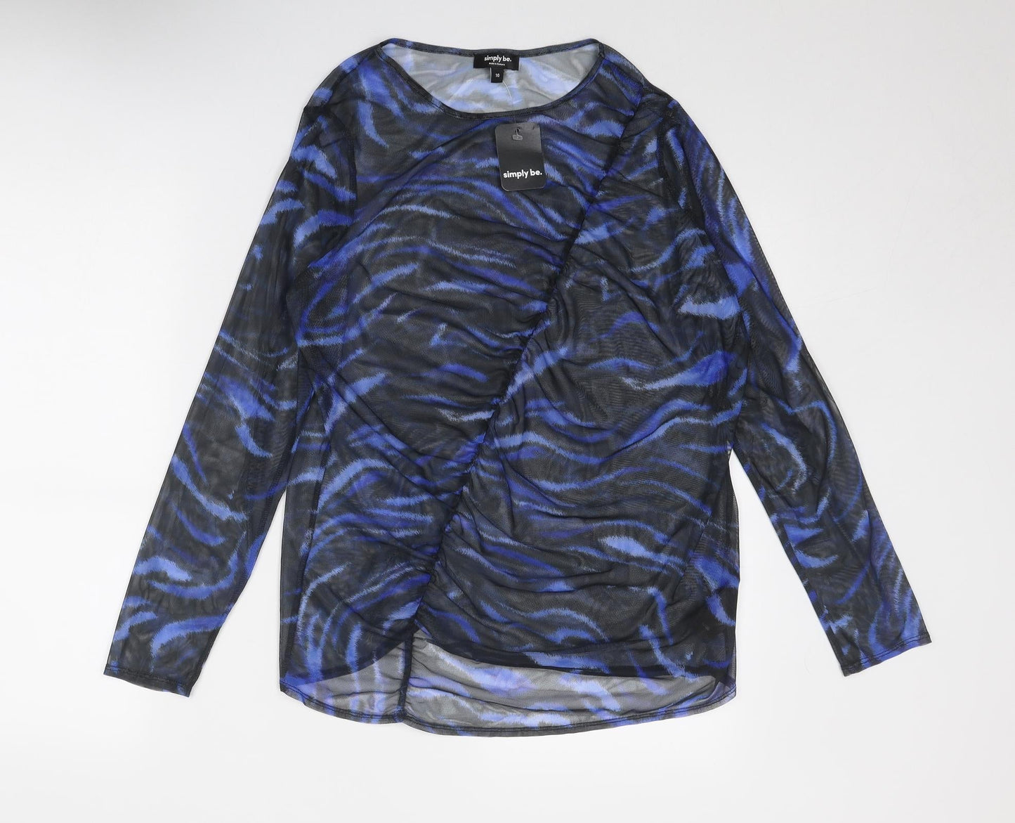 Womens UK Size 16 Simply Be Blue Basic Blouse