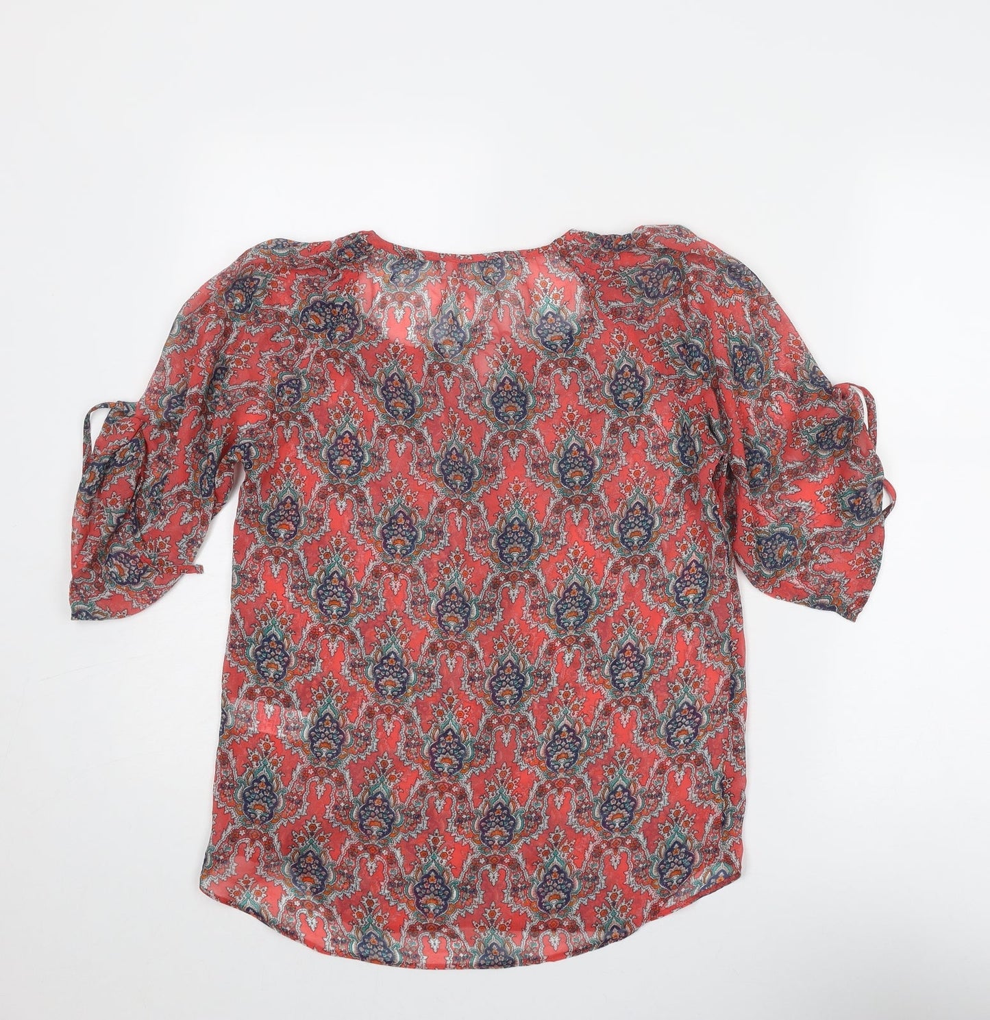 Womens UK Size 8 Red Herring Multicoloured Basic Blouse