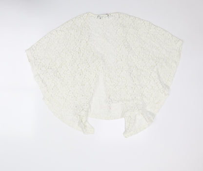 Womens UK Size M Dorothy Perkins Ivory Kimono Blouse
