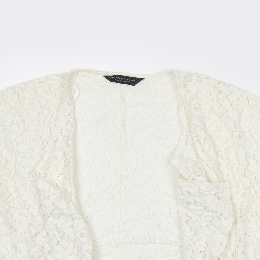 Womens UK Size M Dorothy Perkins Ivory Kimono Blouse
