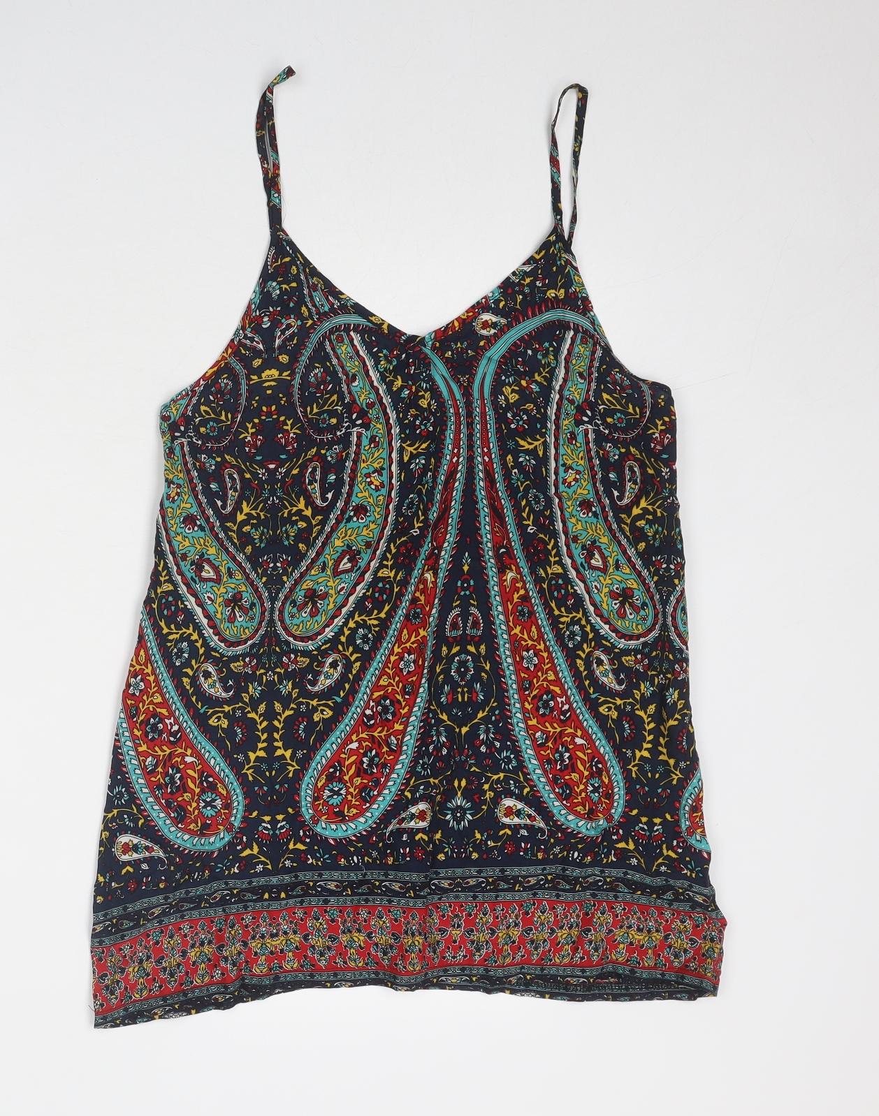 Womens UK Size 6 Hearts & bows Multicoloured Basic Tank