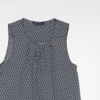 Womens UK Size 6 Marks and Spencer Blue Basic Tank
