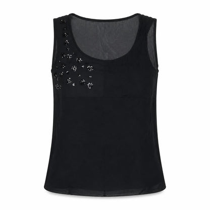 Womens UK Size 10 Limited Collection Black Basic Tank