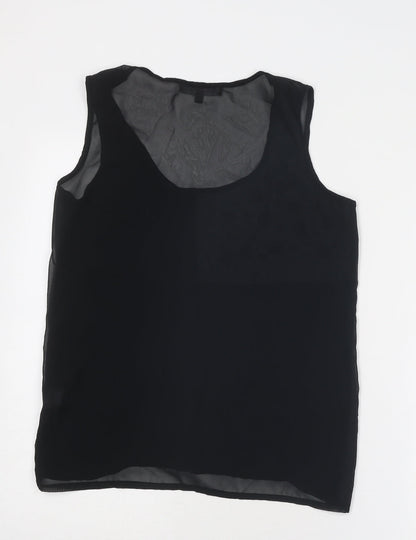 Womens UK Size 10 Limited Collection Black Basic Tank