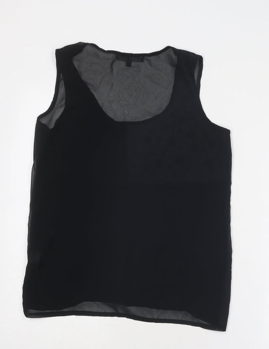 Womens UK Size 10 Limited Collection Black Basic Tank