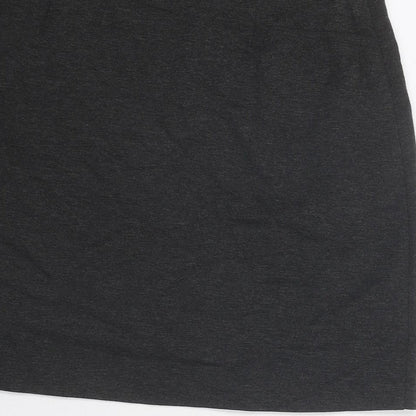 Marks and Spencer Womens Grey Polyester A-Line Skirt Size 12