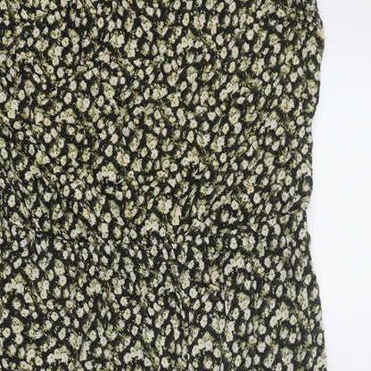 H&M Womens Multicoloured Floral Viscose A-Line Size 12 Round Neck Pullover