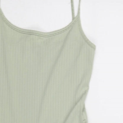 Pink Vanilla Womens Green Polyester Playsuit One-Piece Size 10 Pullover