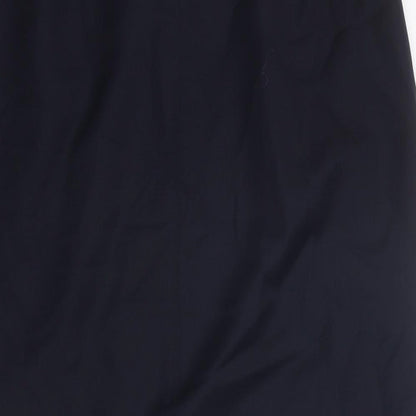 Hammer Womens Blue Polyester A-Line Skirt Size 34 in Zip
