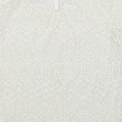 Womens UK Size 12 H&M White Basic T-Shirt