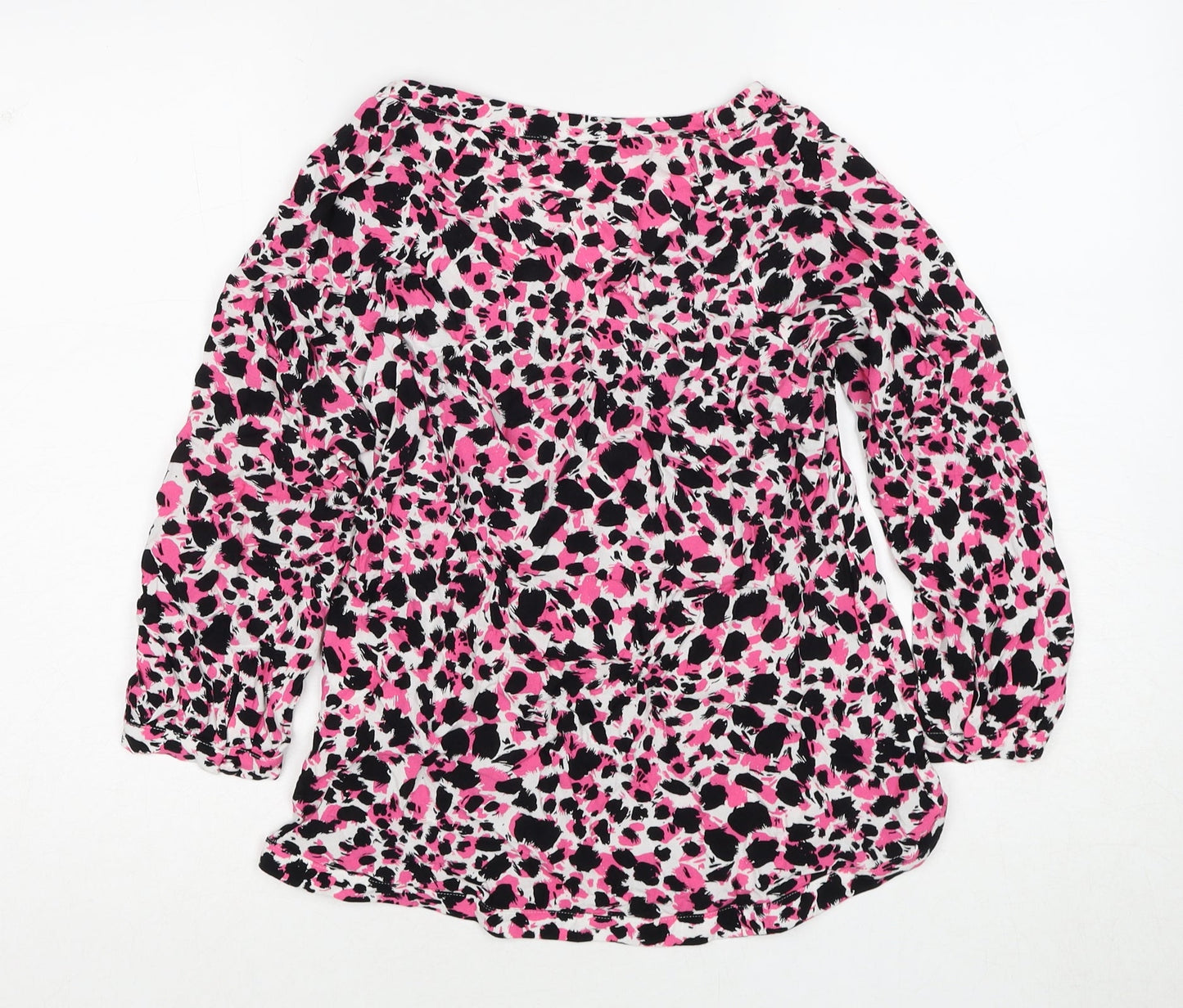 Womens UK Size 12 Warehouse Pink Basic Blouse