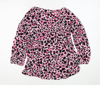 Womens UK Size 12 Warehouse Pink Basic Blouse