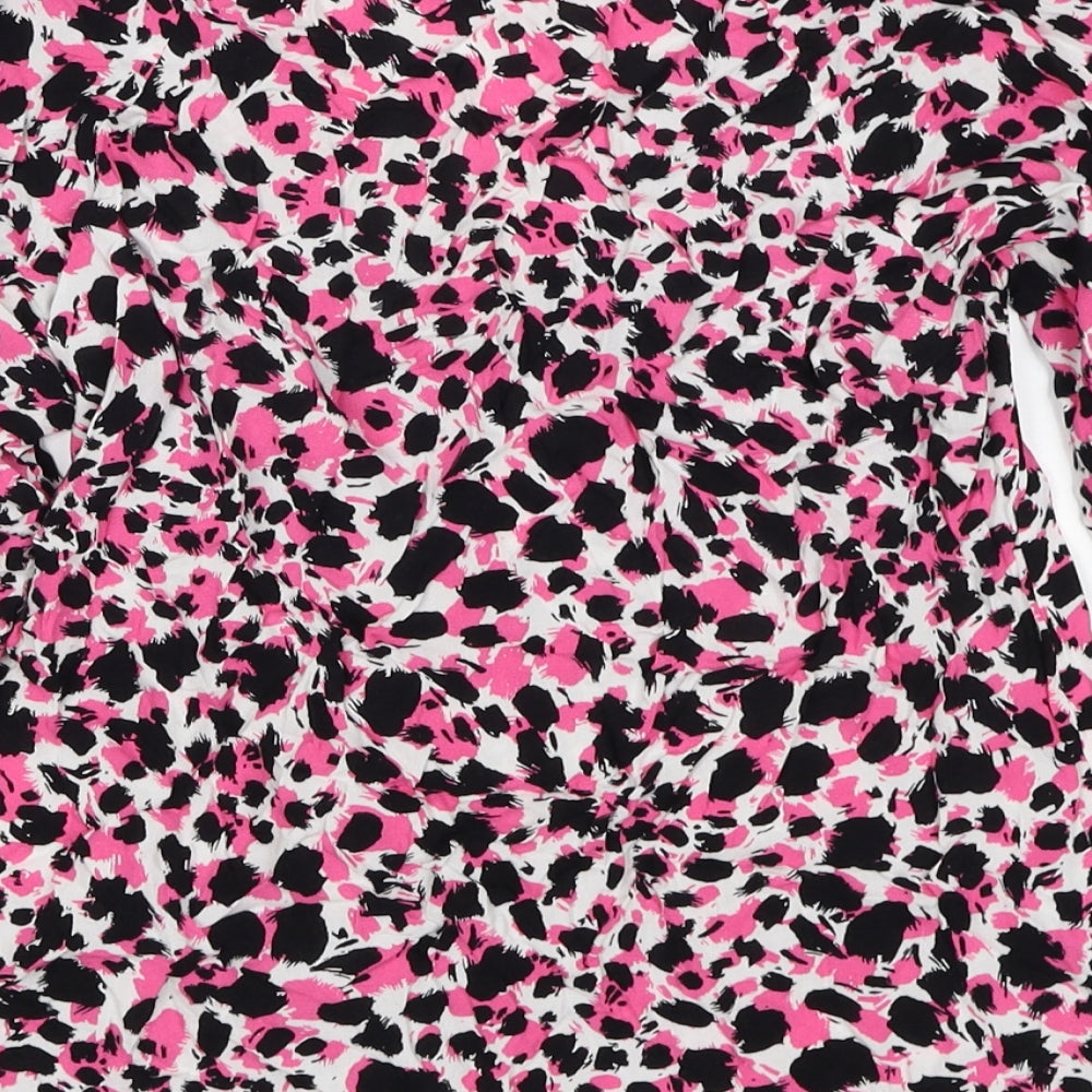 Womens UK Size 12 Warehouse Pink Basic Blouse
