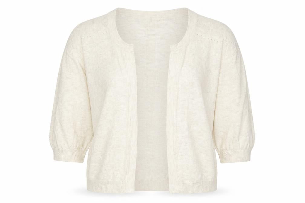 NEXT Womens Beige V-Neck Cotton Cardigan Jumper Size 14