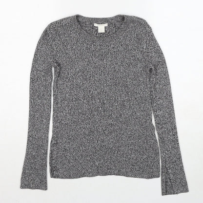Womens UK Size XS H&M Grey Pullover Jumper