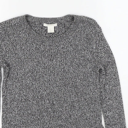 Womens UK Size XS H&M Grey Pullover Jumper