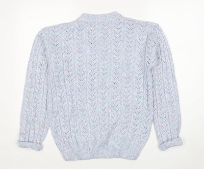 Womens UK Size S Beloved Blue Pullover Jumper
