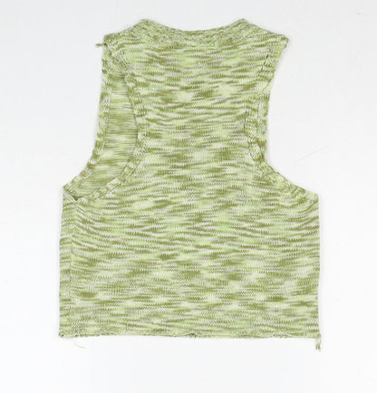 Womens UK Size 8 Daisy Street Green Basic Tank