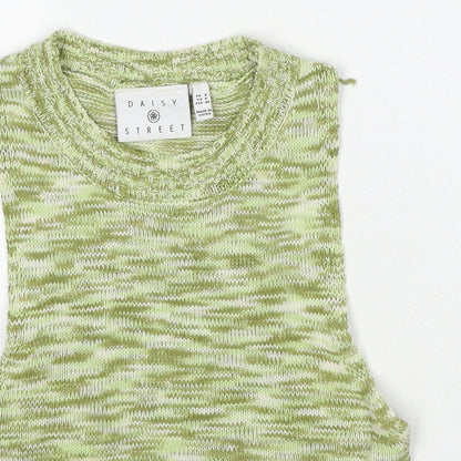 Womens UK Size 8 Daisy Street Green Basic Tank