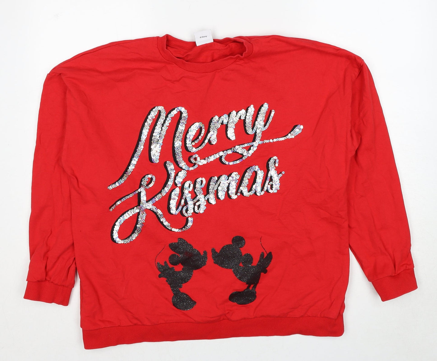 Womens UK Size 18 Disney Red Pullover Sweatshirt
