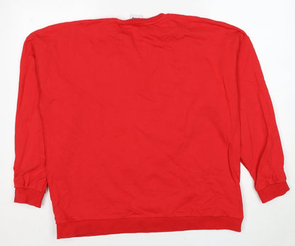 Womens UK Size 18 Disney Red Pullover Sweatshirt