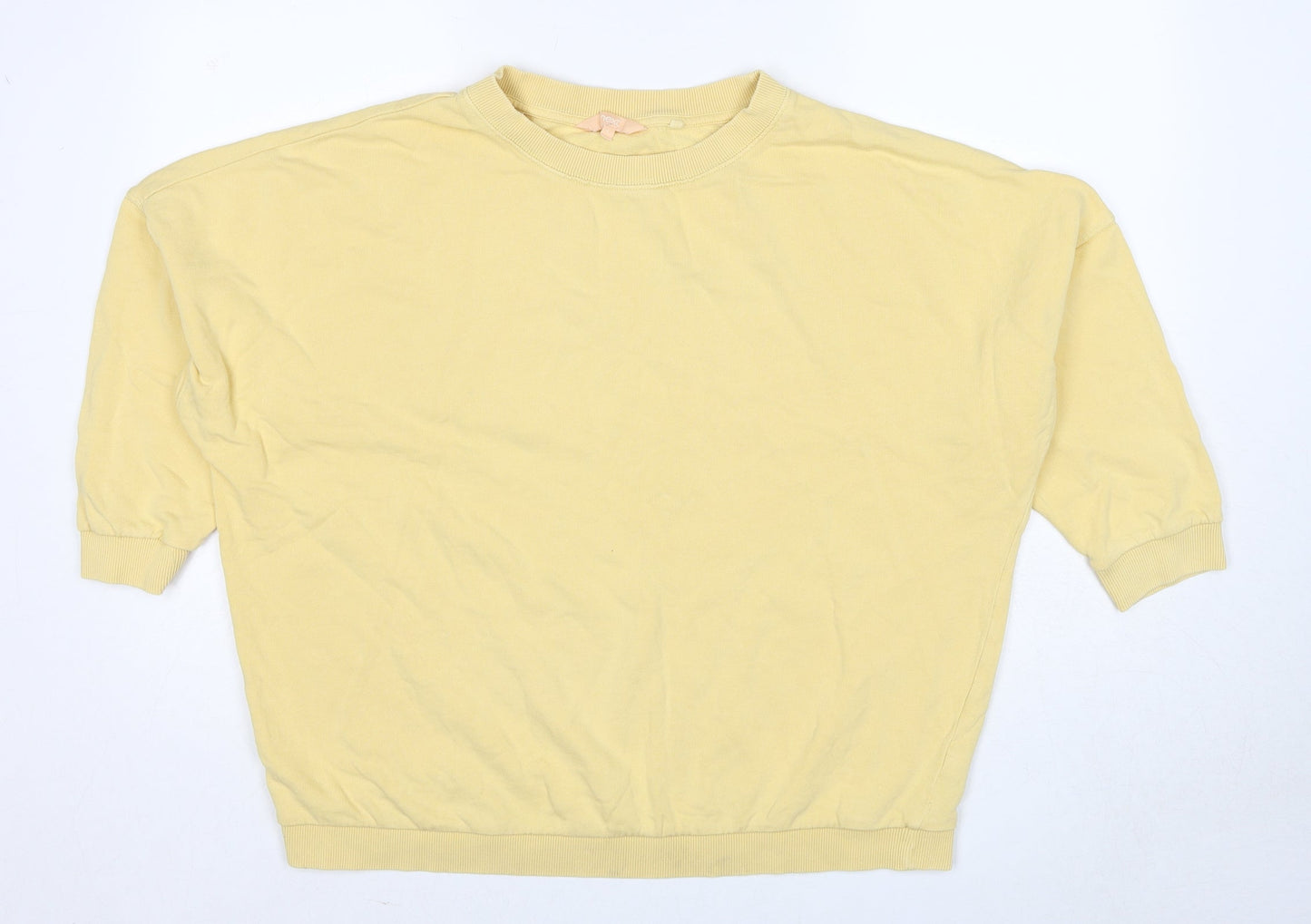 Womens UK Size L NEXT Yellow Pullover Sweatshirt