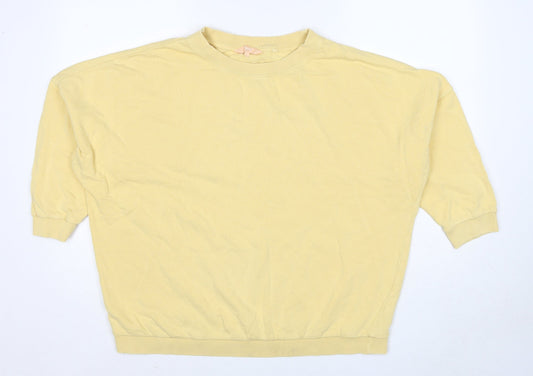 Womens UK Size L NEXT Yellow Pullover Sweatshirt