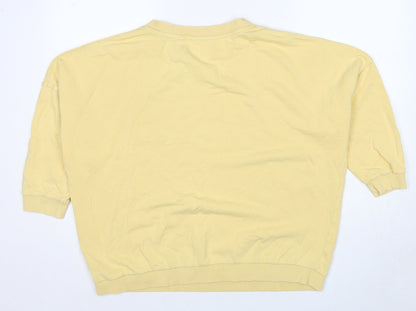 Womens UK Size L NEXT Yellow Pullover Sweatshirt