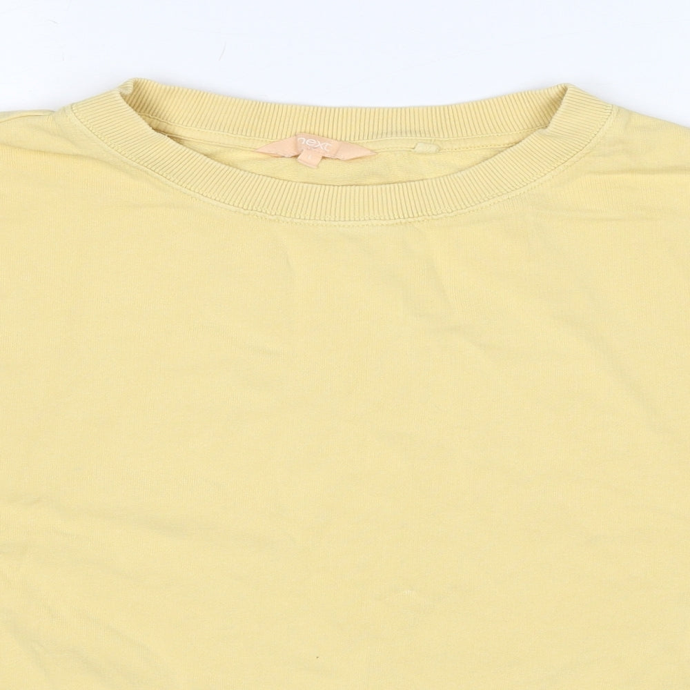 Womens UK Size L NEXT Yellow Pullover Sweatshirt