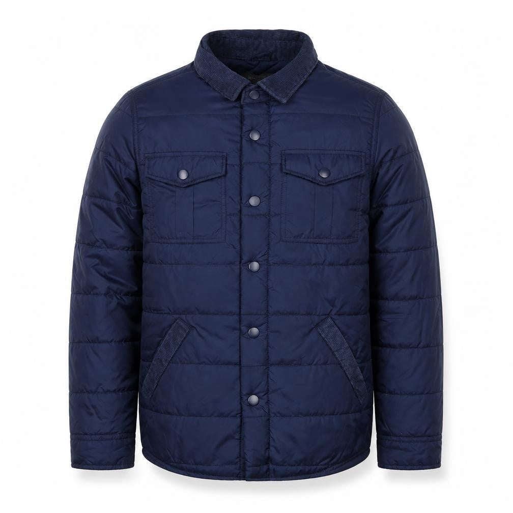 Mens UK Size S BS Quality Apparel Blue Quilted Coat