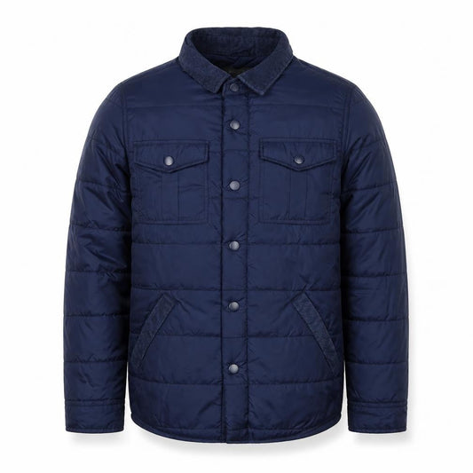 Mens UK Size S BS Quality Apparel Blue Quilted Coat