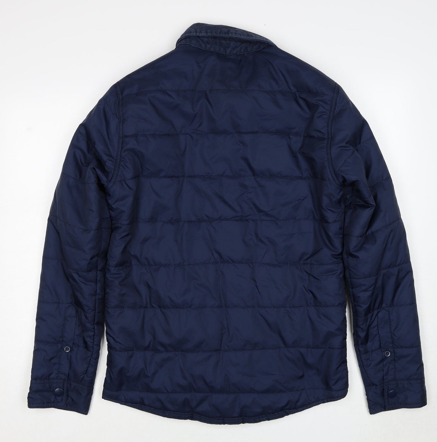 Mens UK Size S BS Quality Apparel Blue Quilted Coat