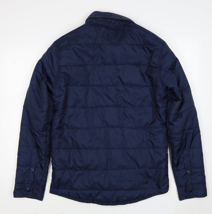 Mens UK Size S BS Quality Apparel Blue Quilted Coat