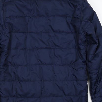 Mens UK Size S BS Quality Apparel Blue Quilted Coat
