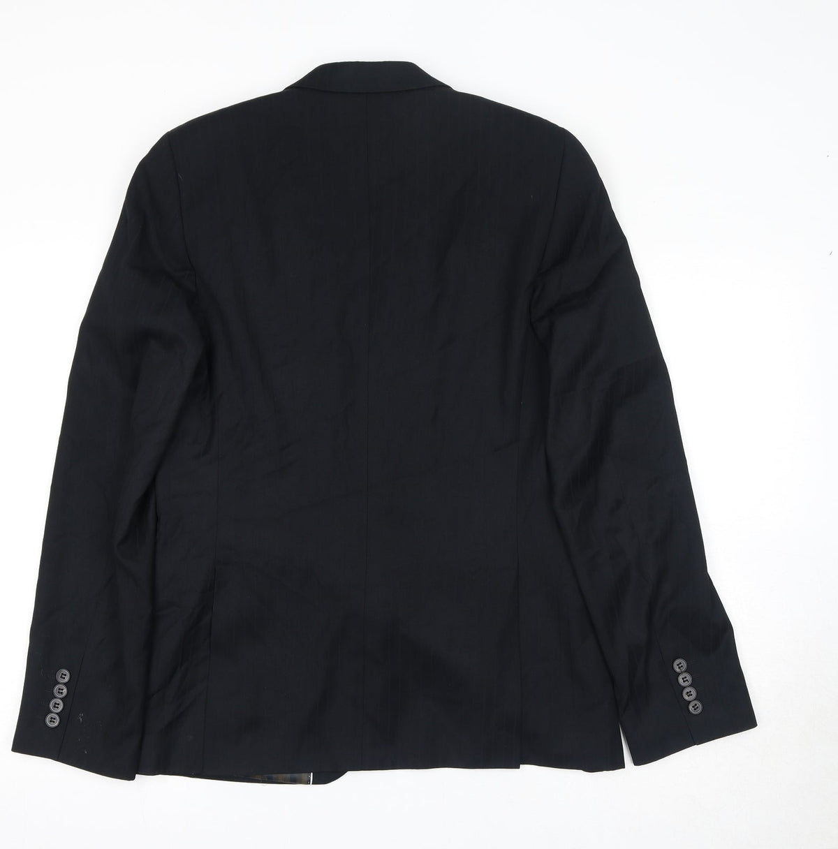 Mens UK Size 40 Topman Regular Black Suit Jacket