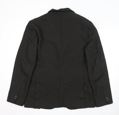 Mens UK Size XL Zara Regular Black Suit Jacket