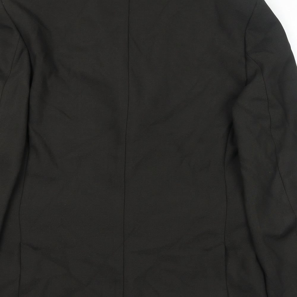 Mens UK Size XL Zara Regular Black Suit Jacket